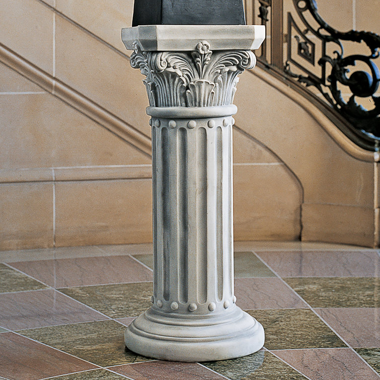 Design Toscano Corinthian Pillars Square Pedestal Plant Stand & Reviews